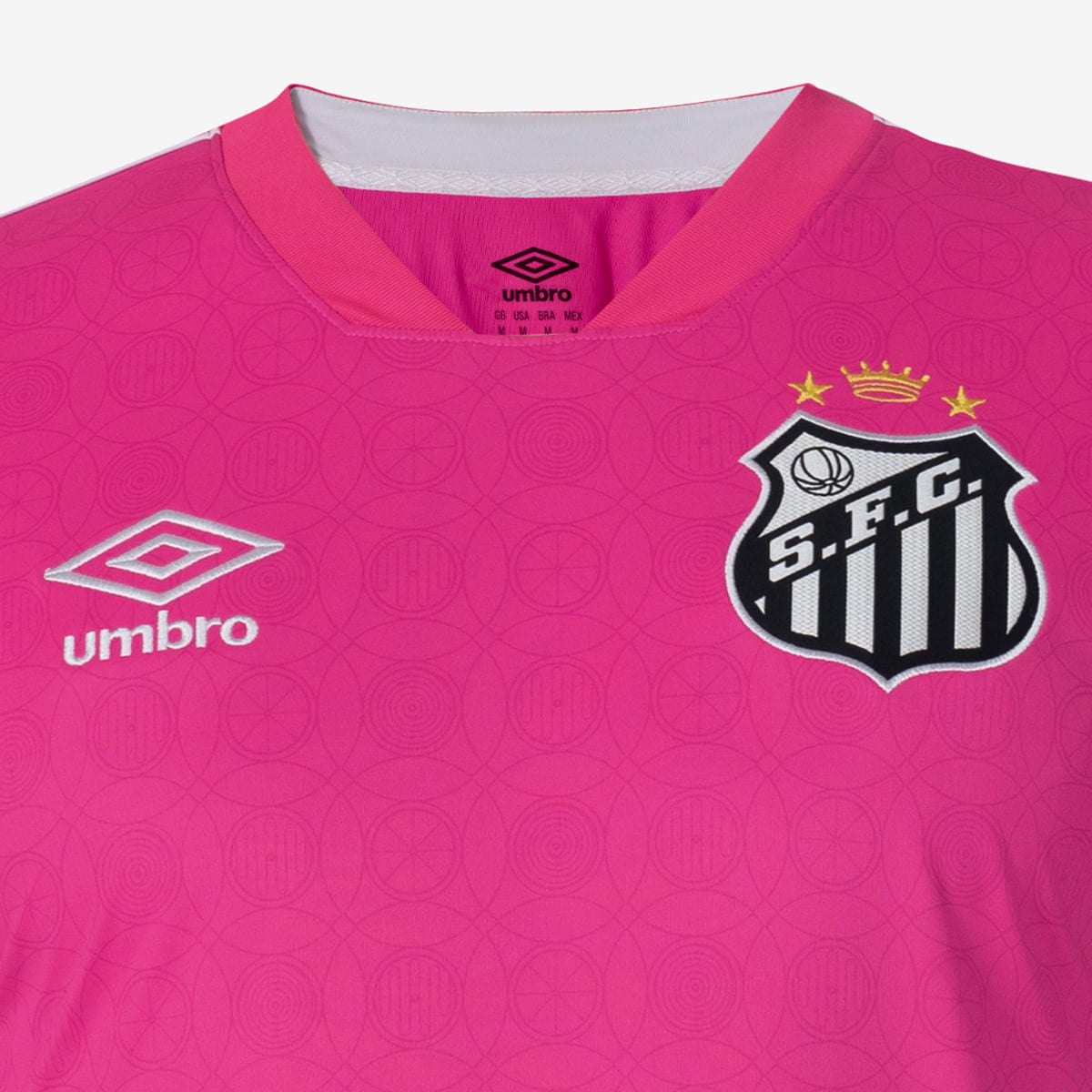 Camisa Masculina Umbro Santos Outubro Rosa 2023