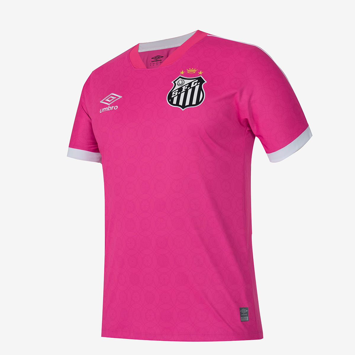 Camisa Masculina Umbro Santos Outubro Rosa 2023